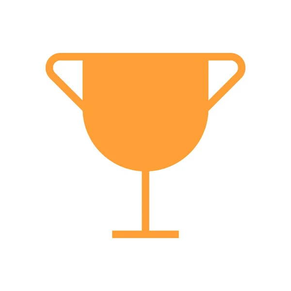 Trofee Cup Icoon Vector Illustratie Ontwerp — Stockvector