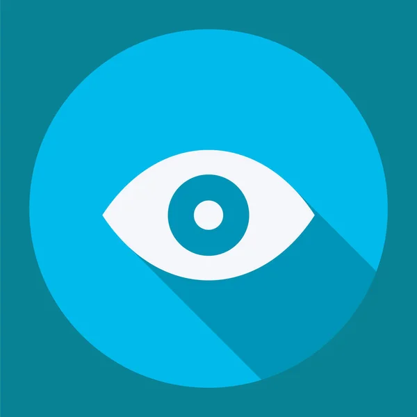 Eye Icon Flat Vector Illustration Design — Vetor de Stock