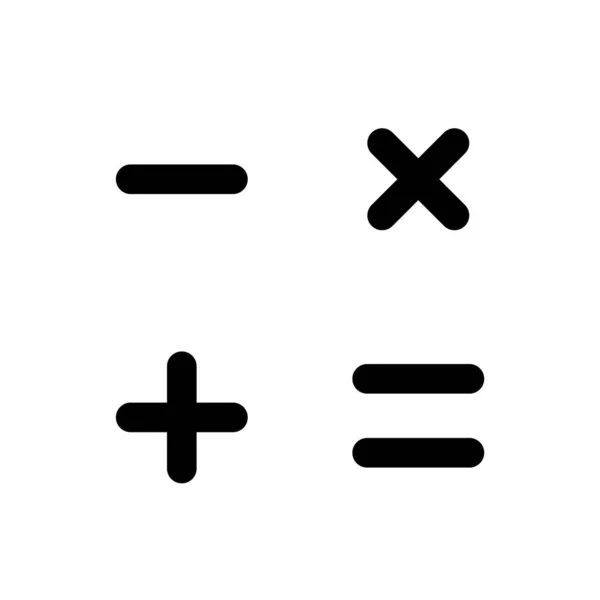 Calculadora Estilo Plano Ícone Vetor Ilustração — Vetor de Stock