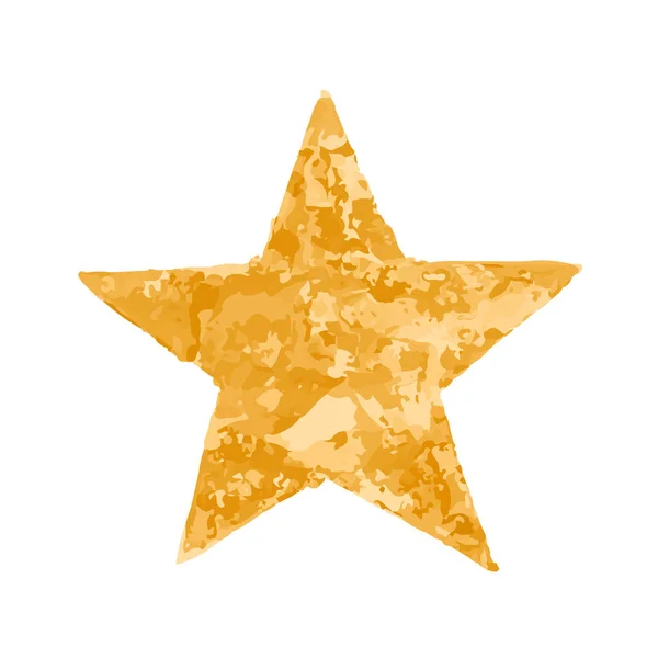 スター アイコン ウェブのための黄金の星のベクトルのアイコンのフラットイラスト — ストックベクタ