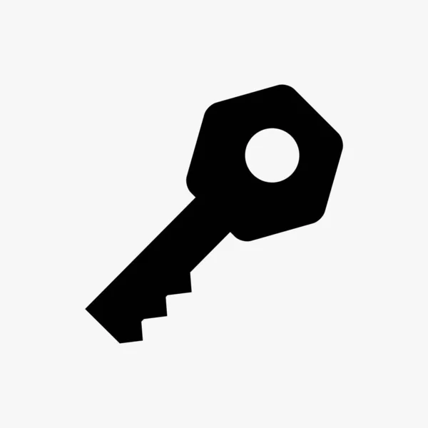 Ícone Vetor Chave Porta —  Vetores de Stock