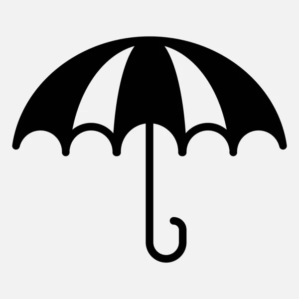 Vektor Illustration Symbol Des Regenschirms — Stockvektor