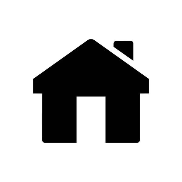 Vector Icon House Isolated White Background —  Vetores de Stock