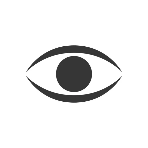 Eye Icon Flat Vector Illustration Design — 图库矢量图片