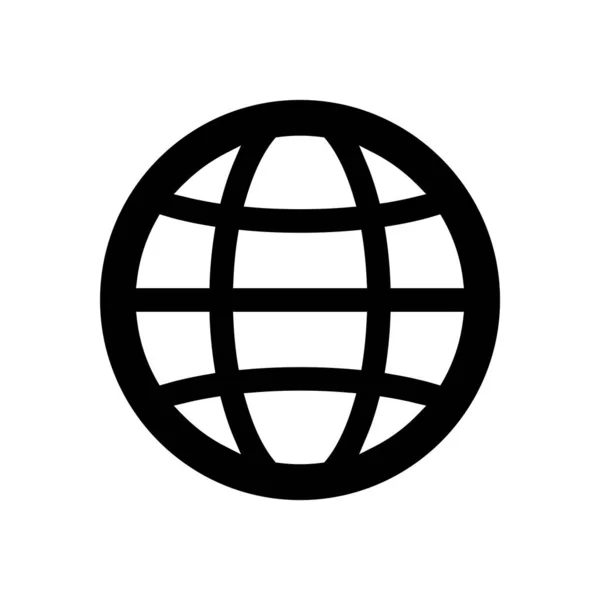 Globus Icon Vektor Illustration — Stockvektor