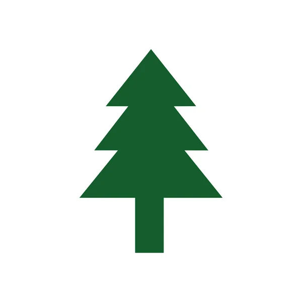 Weihnachtsbaum Symbol Flache Vektor Illustration Design — Stockvektor
