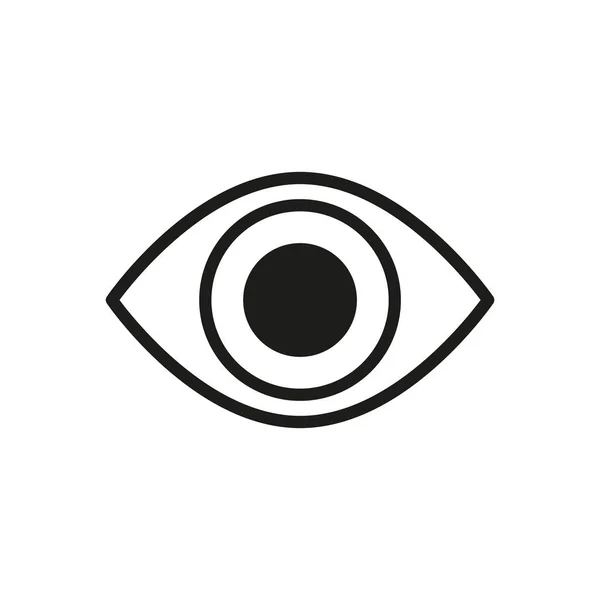 Eye Icon Flat Vector Illustration Design — Vetor de Stock