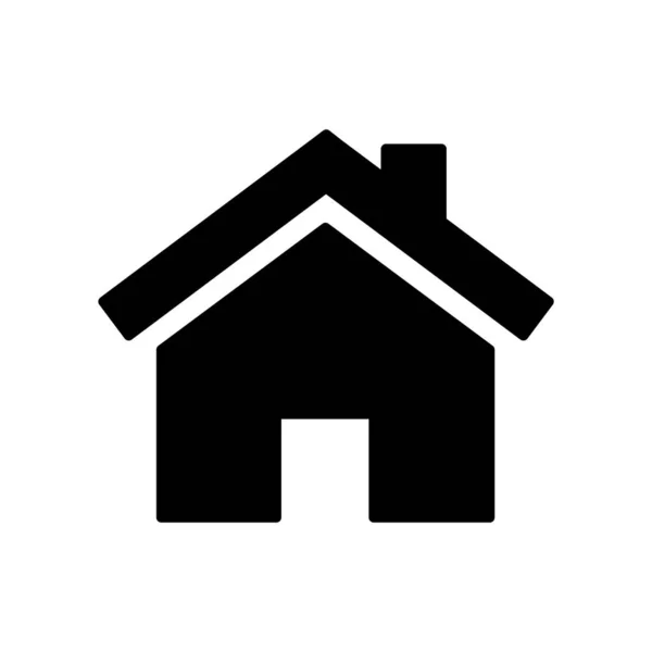 Vector Icon House Isolated White Background —  Vetores de Stock