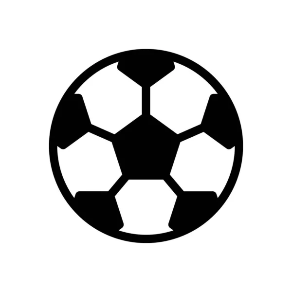 サッカーボールアイコンベクトルイラストグラフィックデザイン — ストックベクタ