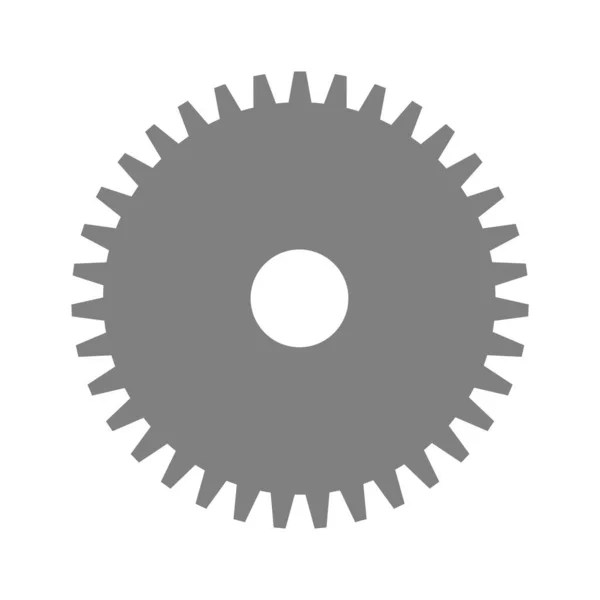 Minimalistische Vectorillustratie Tandwielpictogram — Stockvector