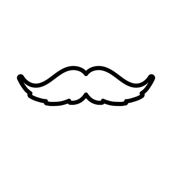 Illustration Vectorielle Minimaliste Icône Moustache — Image vectorielle