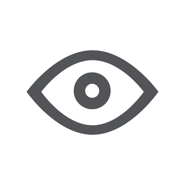 Eye Icon Flat Vector Illustration Design — Stock vektor