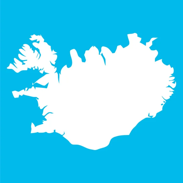 Une Carte Iceland Illustration Vectorielle — Image vectorielle