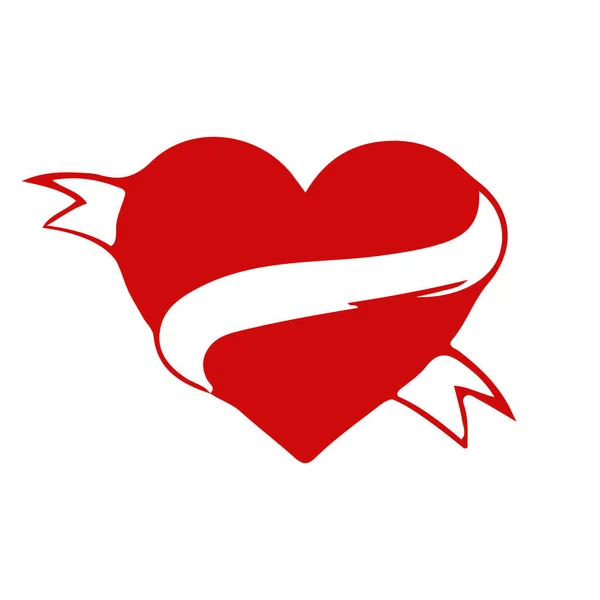 Heart Icon Love Concept — Stock Vector