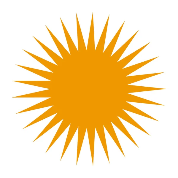 Икона Солнца Плоская Иллюстрация Векторных Иконок Подсолнечника Сети — стоковый вектор