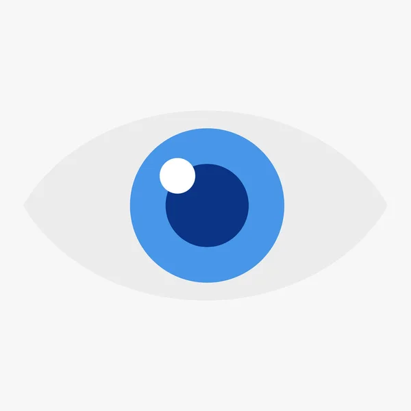 Icono Del Ojo Diseño Ilustración Vector Plano — Vector de stock