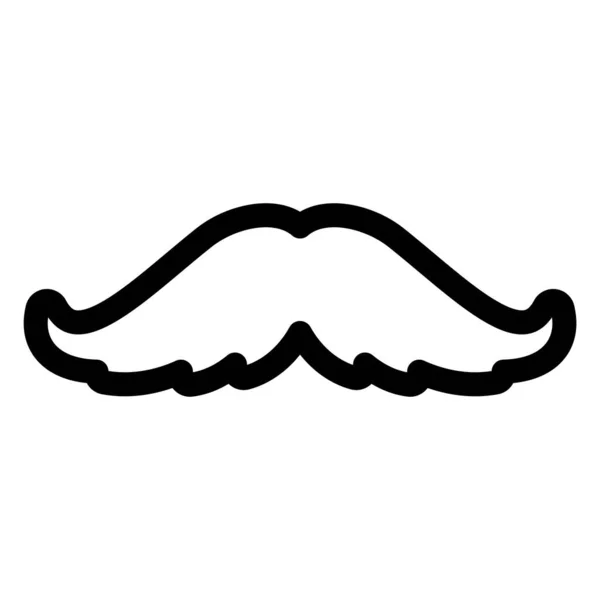 Minimalistic Vector Illustration Mustache Icon — 图库矢量图片