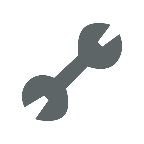 Schraubenschlüssel Symbol Vektor Illustration Auf Weißem Hintergrund — Stockvektor