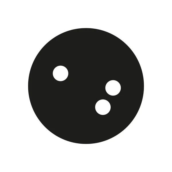 Minimalistic Vector Illustration Bowling Ball Icon — стоковый вектор