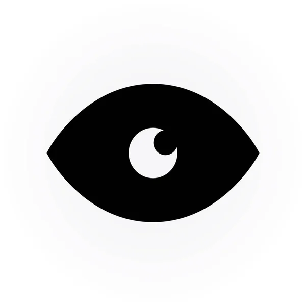 Icono Del Ojo Diseño Ilustración Vector Plano — Vector de stock