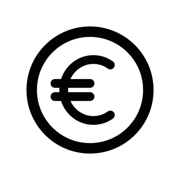 Illustration Des Euro Symbolvektors — Stockvektor