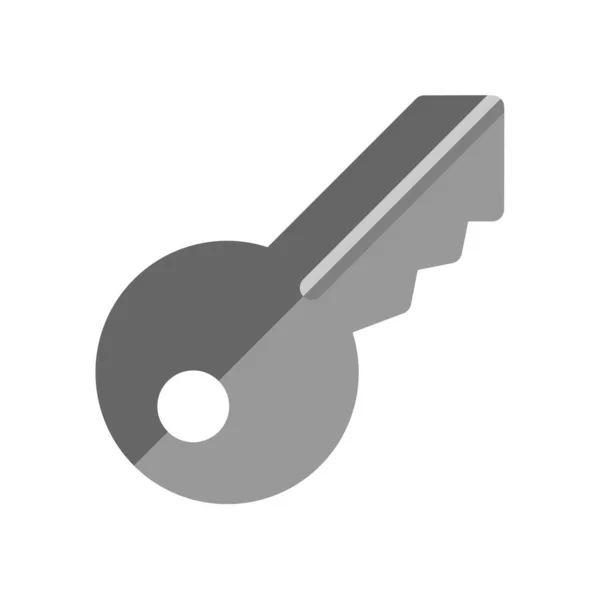 Значок Вектора Ключа Двери — стоковый вектор