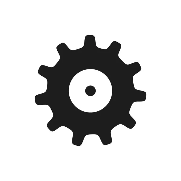 Gear Web Icon Simple Illustration — Stock Vector