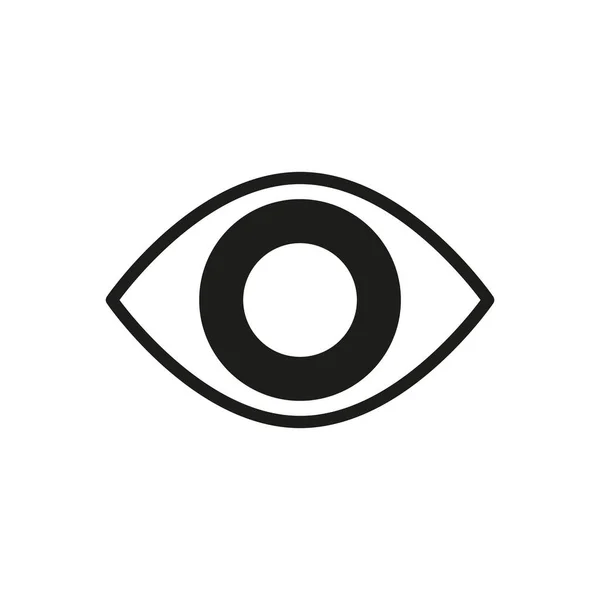 Eye Icon Flat Vector Illustration Design — Vettoriale Stock