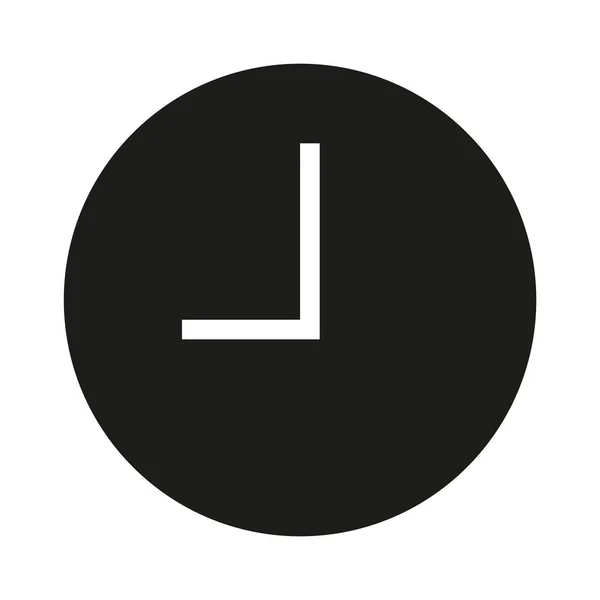 Uhr Vektor Web Symbol — Stockvektor