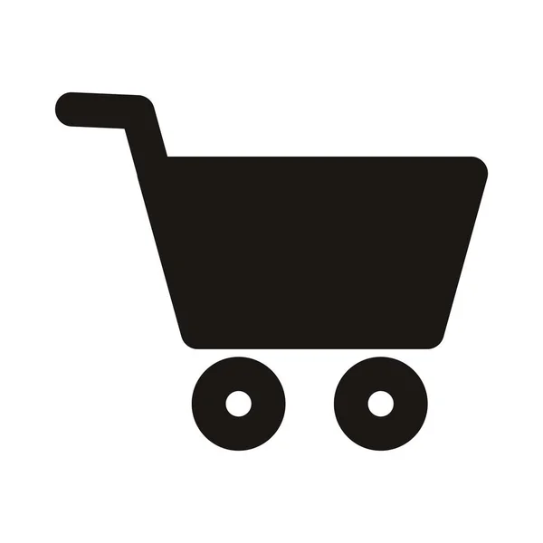 Minimalistic Vector Illustration Shopping Cart Icon — Vettoriale Stock