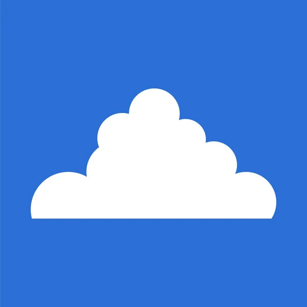 Cloud Webvektorsymbol — Stockvektor