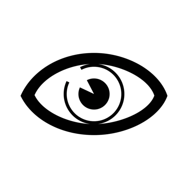 Eye Icon Flat Vector Illustration Design — Vetor de Stock