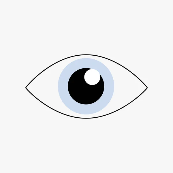 Εικονίδιο Ματιών Επίπεδη Διανυσματική Απεικόνιση Σχεδιασμό — Διανυσματικό Αρχείο