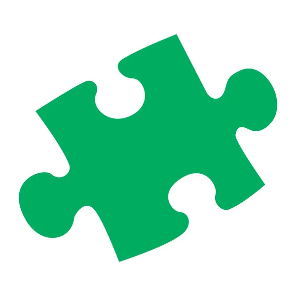 Ikona Puzzle Bílém Pozadí Vektorová Ilustrace — Stockový vektor