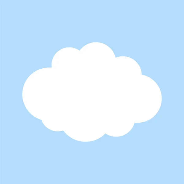 Cloud Webvektorsymbol — Stockvektor