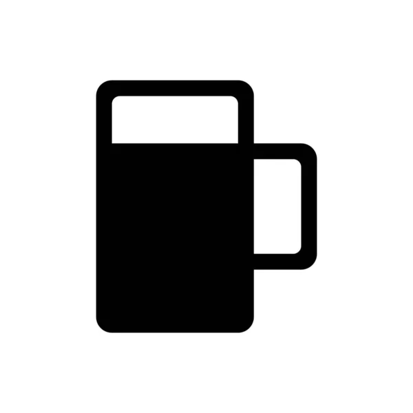 啤酒杯图标的矢量图解 — 图库矢量图片