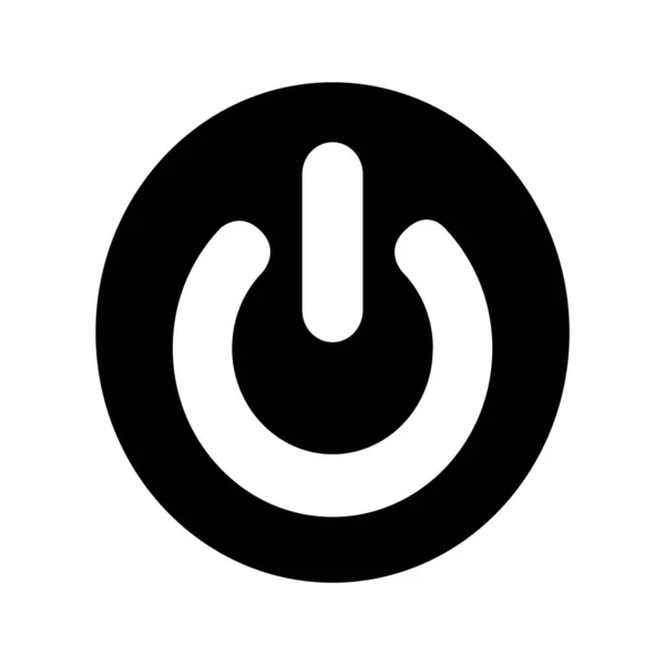 Minimalistic Vector Illustration Power Icon — Vetor de Stock