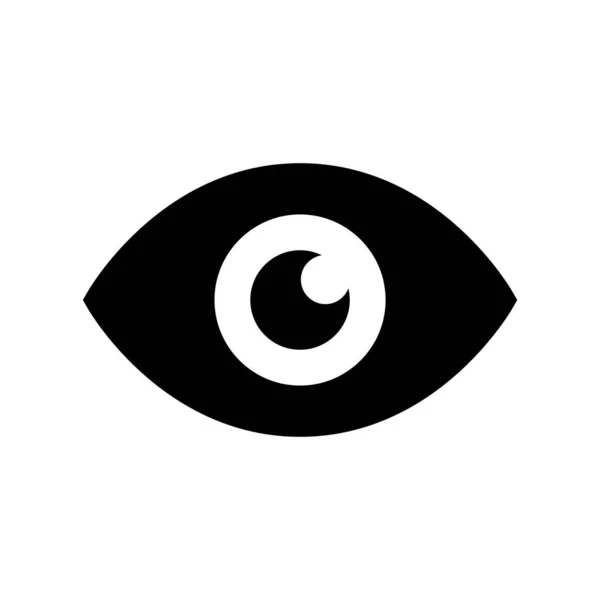 Eye Icon Flat Vector Illustration Design — 图库矢量图片