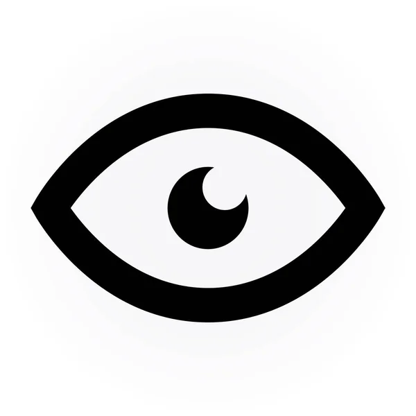 Eye Icon Flat Vector Illustration Design — 스톡 벡터