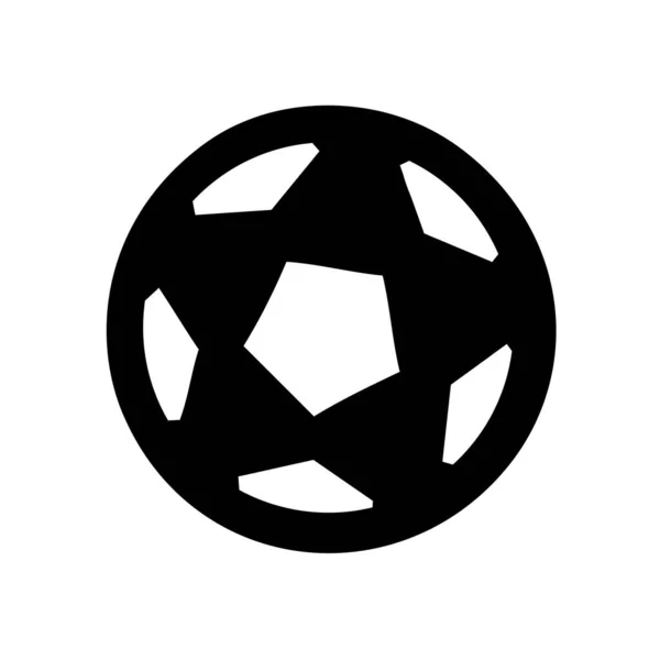 サッカーボールのアイコン ウェブ用サッカーのアイコンの概略図 — ストックベクタ