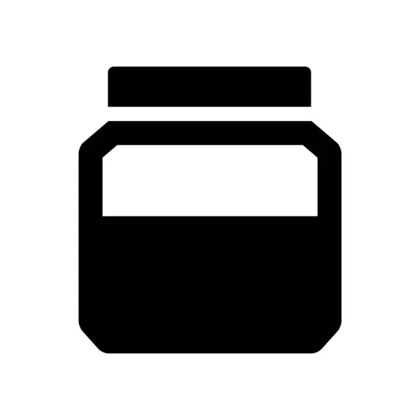 Minimalistic Vector Illustration Jar Icon — Stock Vector