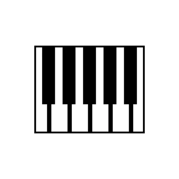 Piano Icon Vector Illustration — Stock Vector