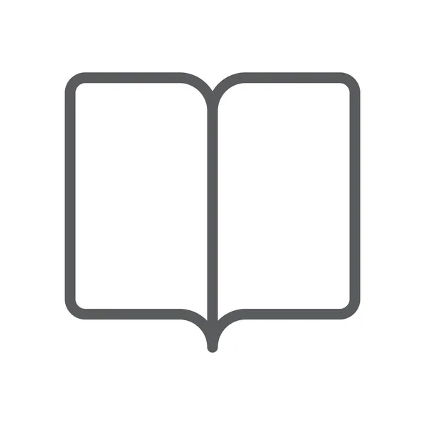 Buch Symbol Auf Weißem Hintergrund — Stockvektor