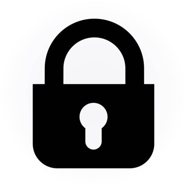 asma kilit ikon vektör çizimi