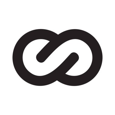 Sonsuzluk vektör logo tasarım şablonu