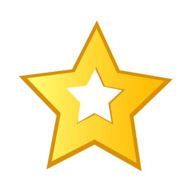 yıldız simgesi vektör illüstrasyonu