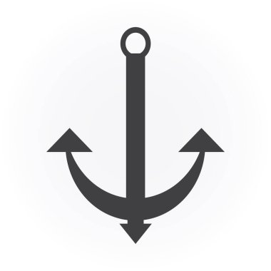 Çapa simgesi işareti. vektör çizimi tasarımı