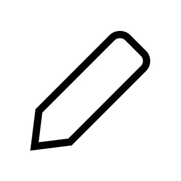 Vector Illustration Icon Pencil — Stockvektor