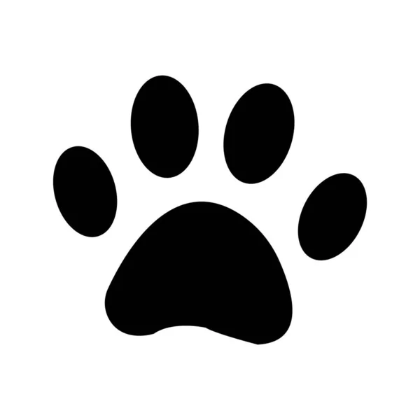 Ícone Impressão Pata Símbolo Animal Ilustração Vetorial —  Vetores de Stock
