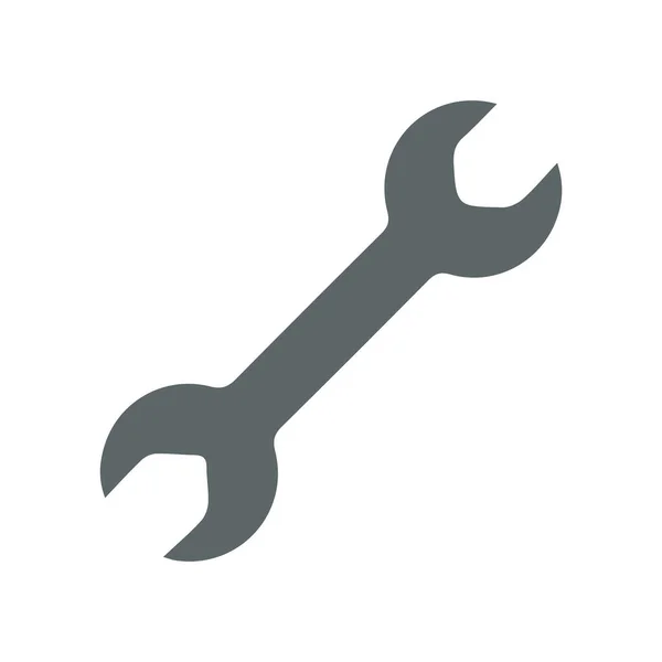 Wrench Icon Vector Illustration White Background — Stock Vector